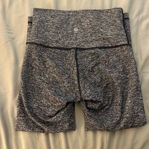 Dark Grey Lululemon Leggings wunder under high rise crop size 6